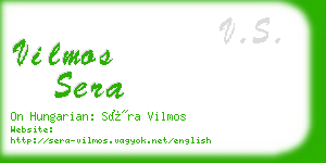 vilmos sera business card